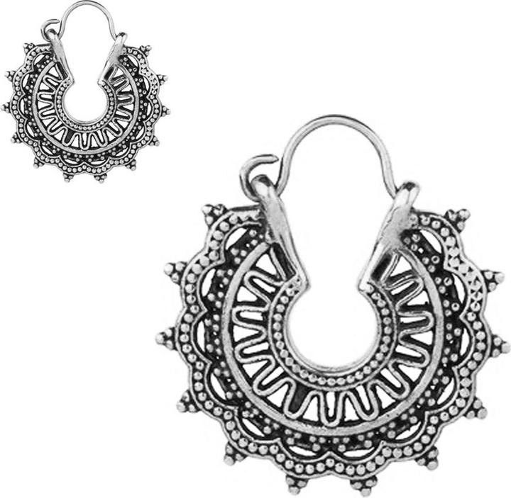 Immagine prodotto Star Piercing Orecchino in argento con fiore e sole (senza ottone, Titanio G23)