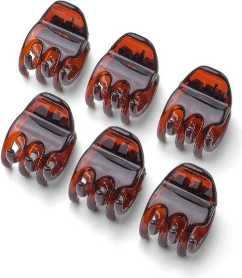 Trisa Klassische Haarklammer rund 2.2 cm braun 6 Stk (6 Stk.)