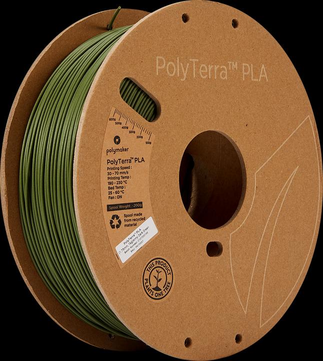 Produktbild Polymaker PolyTerra (PLA, 1.75 mm, 1000 g, Grün)