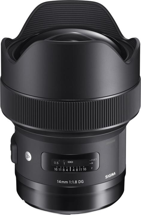 Sigma 14mm f/1,8 DG HSM ART, Nikon F (EU) (Nikon F, Vollformat, APS-C / DX)