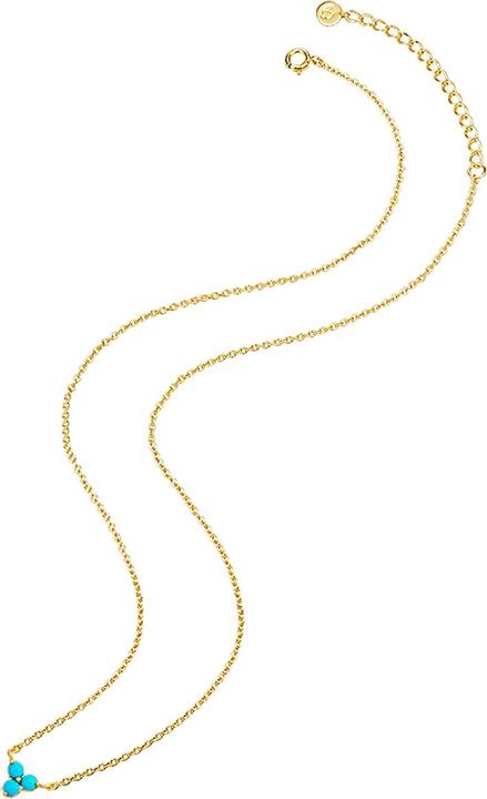 Immagine prodotto Glanzstücke München Donna Argento Sterling Turchese (rek.) oro giallo 40,0 cm di catena base + 5,0 cm di estensione - (Argento, 40 - 45 cm)