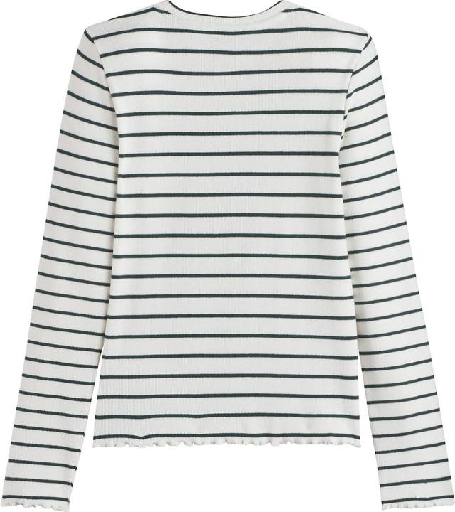 Actual product image La Redoute Collections Gestreiftes Langarmshirt aus Rippjersey (94)