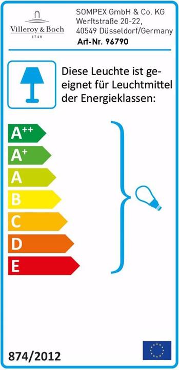 Energie-Label Villeroy & Boch Melbourne (E27)