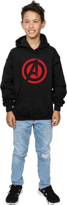 Produktbild Jungen Avengers Assemble Solid A Logo Hoodie (152, 158)