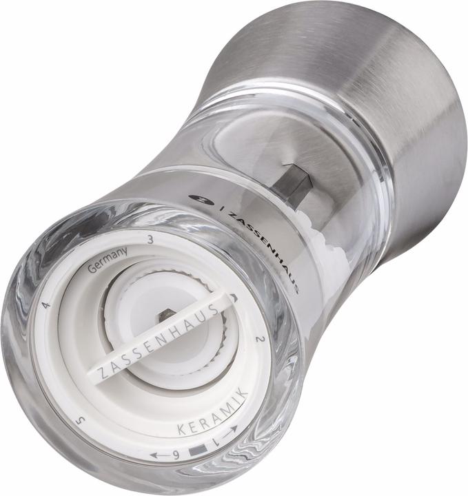 Immagine prodotto Zassenhaus Macina sale Aachen acrilico/acciaio inossidabile, 14 cm (Sale)