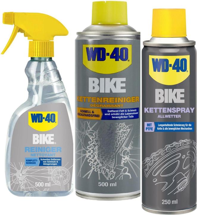 WD-40 Pflegeset (1250 ml, Kettenreiniger)