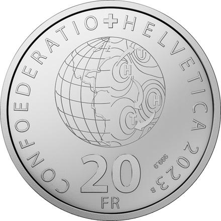 Image du produit Swissmint Argent énergie éolienne 20 g - fluorescent (999, 2023)