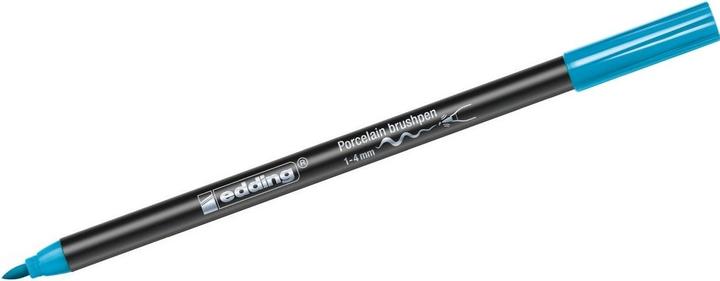 Image du produit Edding Crayon à peinture pour porcelaine Brushpen (Bleu clair, 4 mm, 1 x)