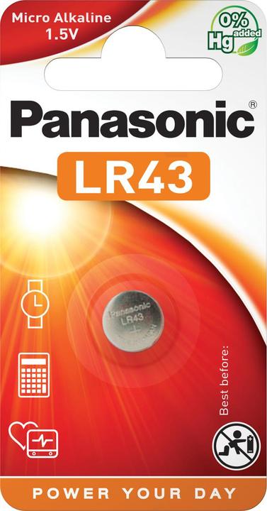 Actual product image Panasonic Micro Alkaline (1 pcs., LR43, 100 mAh)