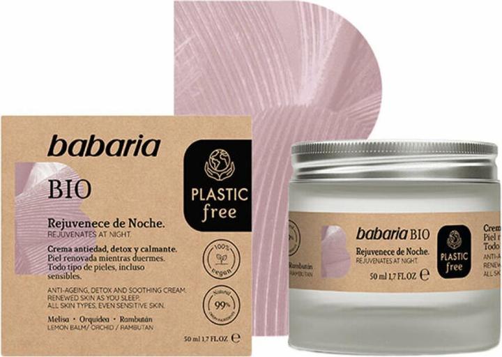 Babaria BIO crema noche antiedad detox calmante 50 ml (50 ml, Night cream)