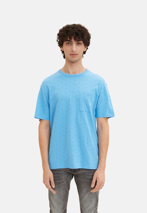 Actual product image Tom Tailor T-Shirt Kurzarmshirt gepunktet mit Brusttasche (XL)