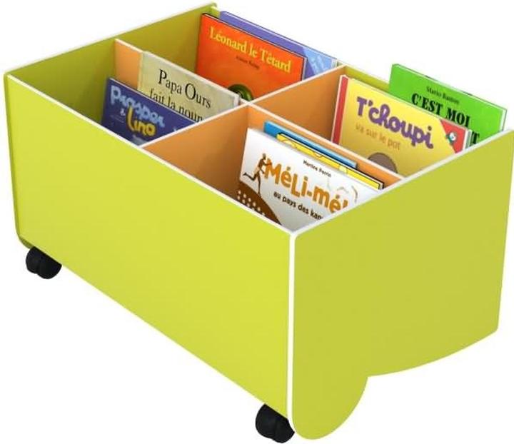 Produktbild Paperflow Schulbuchkasten Kunststoff klein gelbgrün/orange