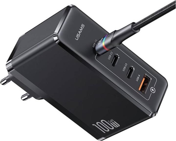 Actual product image Usams T50 Power Adapter (100 W)