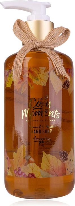 Actual product image Accentra Soap dispenser with liquid soap COSY MOMENTS, fragrance: Caramel & Maple (Device, 290 ml)