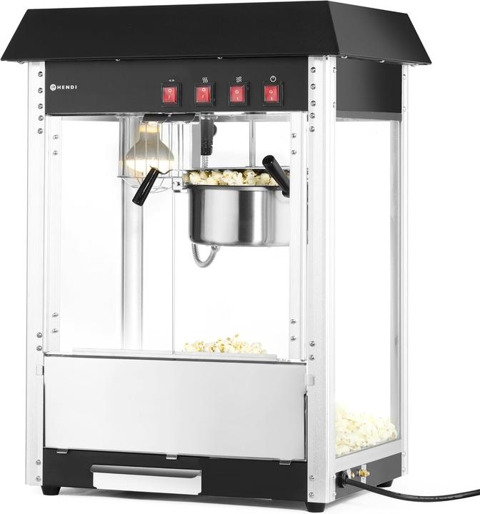 Actual product image Hendi Popcorn machine - Zwart - 230V/1500W - 560x420x(H)770mm 282762 - Horeca & Professioneel