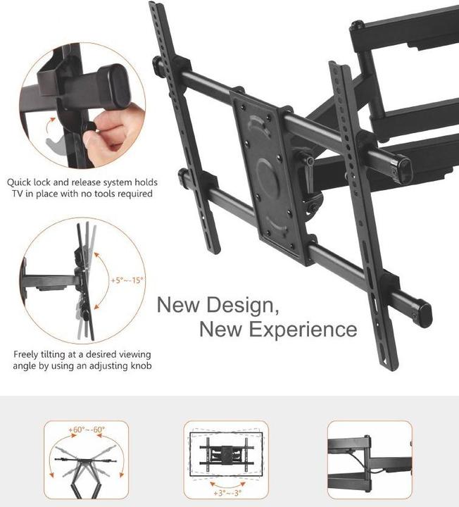 Produktbild equip TV Wall Mount Bracket (Wand, 90", 75 kg)