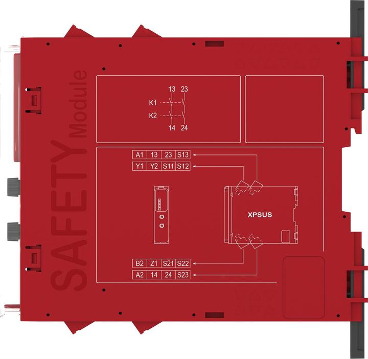 Actual product image Schneider Electric XPSUS12AP 10FKT 2K 2S 1T 24V SK Safety relay