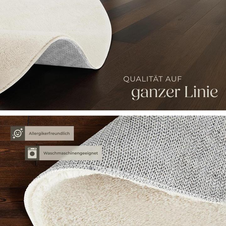 Immagine prodotto tectake Tappeto a pelo corto Soft Zone (120 x 120 cm)