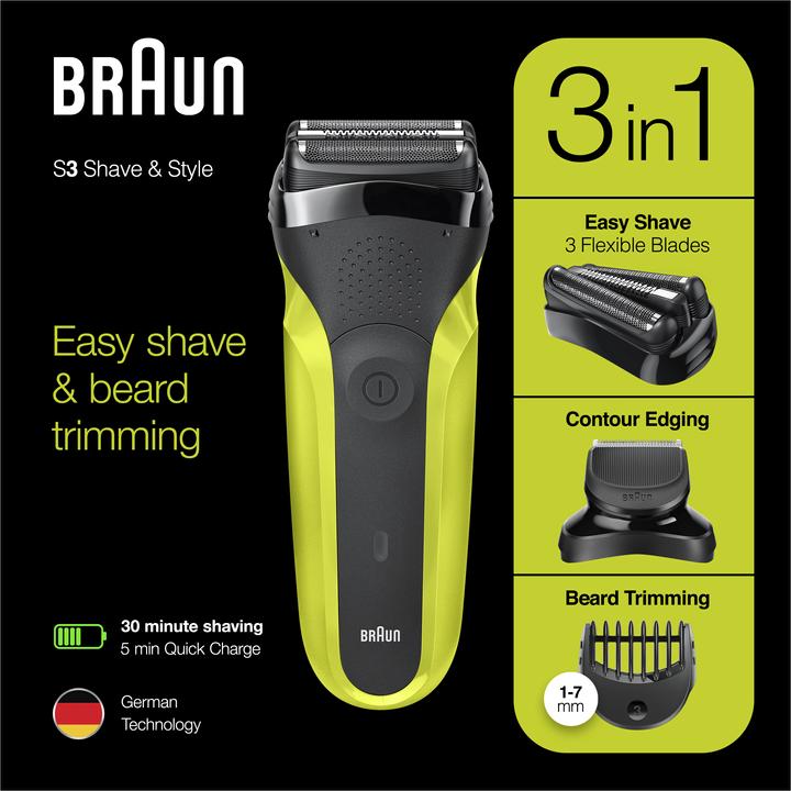 Actual product image Braun Series 3 Shave&Style