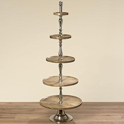 Produktbild Boltze Home Boltze Gust Deko-Etagere 5er Holz/Metall 166 cm