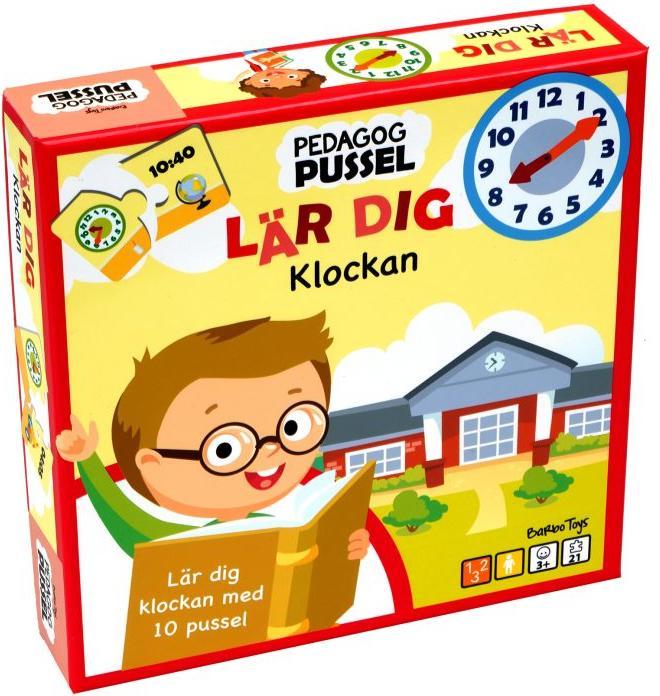 Produktbild Barbo Toys Barbo Classic Pedagog Pussel Lär Dig Klockan (SE)