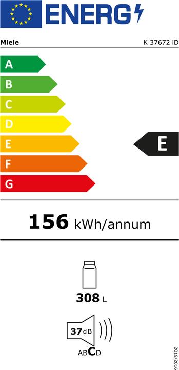 Energie-Label Miele K 37672 iD Re (308 l)