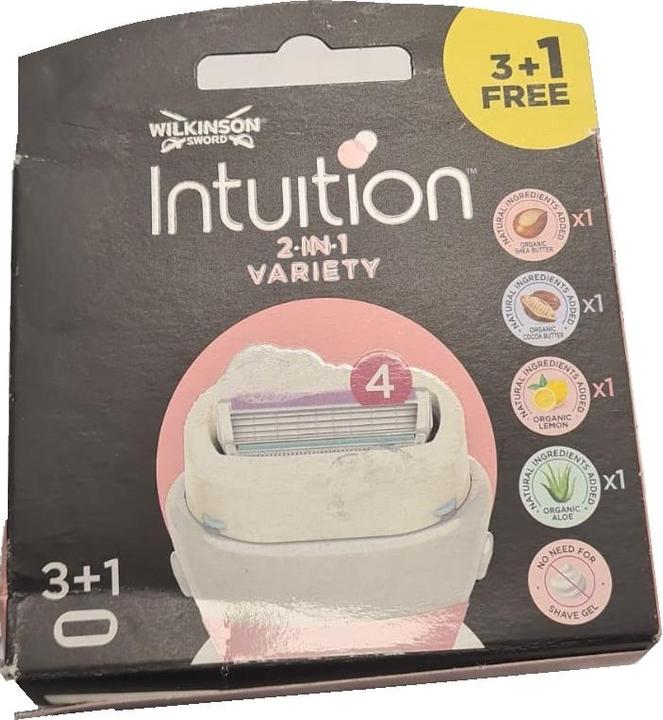 Wilkinson Schwert Intuition Sommervariata, austauschbare Klingen für Rasierer für Frauen, 4 Stücke (4 x)