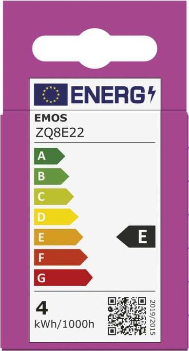 Energie-Label Emos LED Lampe Classic (GU10, 4 W, 450 lm, 1 x, E)