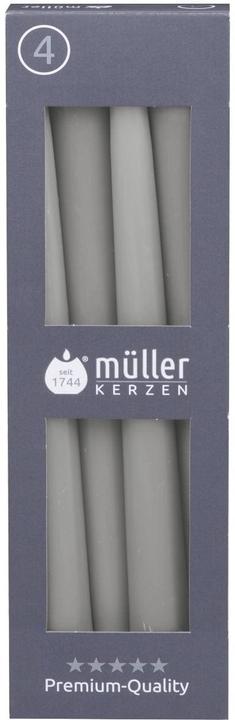müller Kerzen Etoilekerze 24.5 x 2.2 cm, Grau, 4 Stück (4 Stk.)