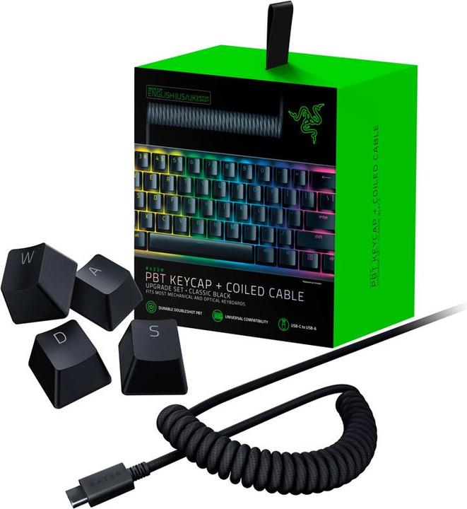 Image du produit Razer Ensemble de mise à niveau du capuchon de touche et du câble spiralé en PBT