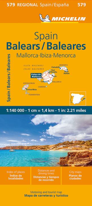 Actual product image Michelin Balearic Islands (Majorca, Ibiza, Men