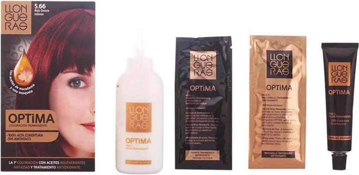 Image du produit Llongueras OPTIMA couleur de cheveux #5.66-deep intense red (Rouge intense profond)