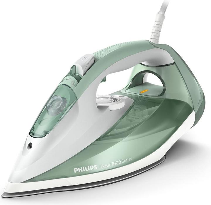 Philips 7000 series DST7012/70 iron Steam iron SteamGlide Plus soleplate Green, Grey (2600 W, 220 g/min)