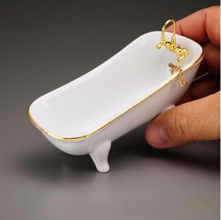 Actual product image Reutter 001.767/1 - Bathtub, White, miniature