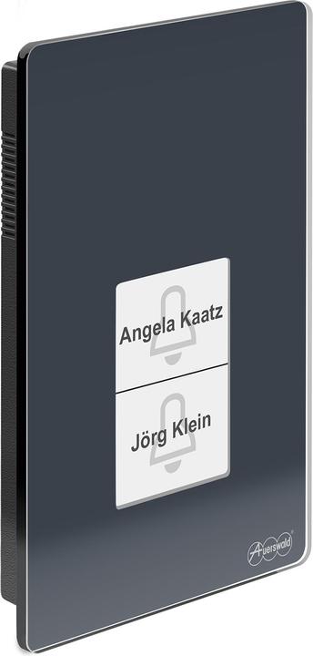 Actual product image Auerswald TFS-Dialog 400 anthracite Intercom system for a/b interfaces with elegant glass front