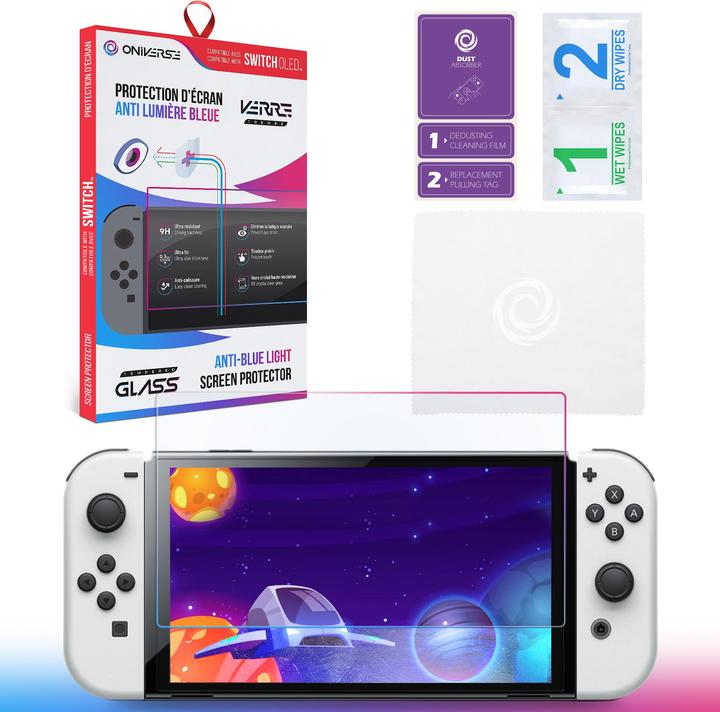 Actual product image Oniverse ONISPAB-SWIOLED game console part/accessory Screen protector (Switch OLED)