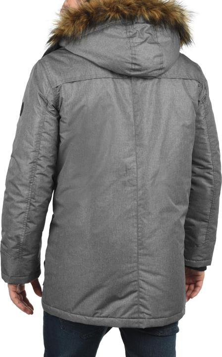 Actual product image Solid Octavus Men's Parka Outdoor Jacket Winter Coat With Teddy Fleece And Fur Hood With Hood (S)