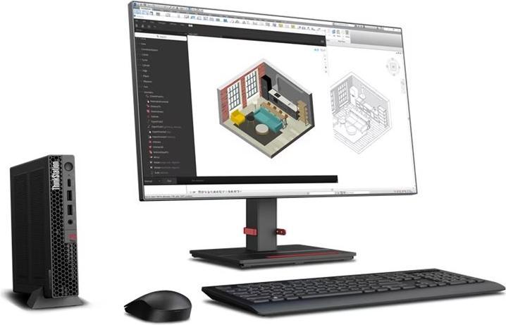 Actual product image Lenovo ThinkStation P3 Tiny (Intel Core i7-14700, 32.77 GB, 1000 GB, RTX A400)