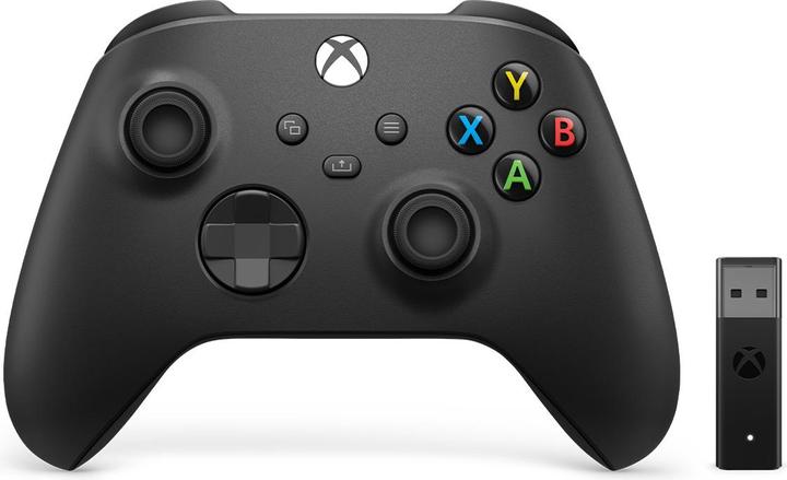 Microsoft Xbox Wireless Controller + Wireless Adapter for Windows 10 (Xbox One X, Xbox Series X, PC, Xbox One S, Xbox Serie S)