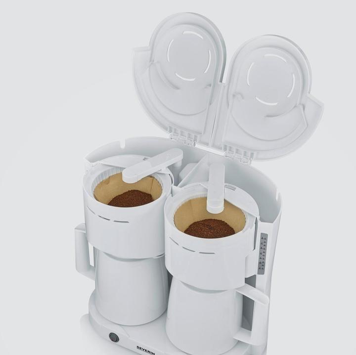 Actual product image Severin KA 9314 Coffee Maker White Capacity Cups=16 Insulated Jug