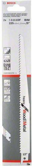 Produktbild Bosch Professional Zubehör Säbelsägeblatt S 1111 DF Heavy for Wood and Metal, 2er-Pack