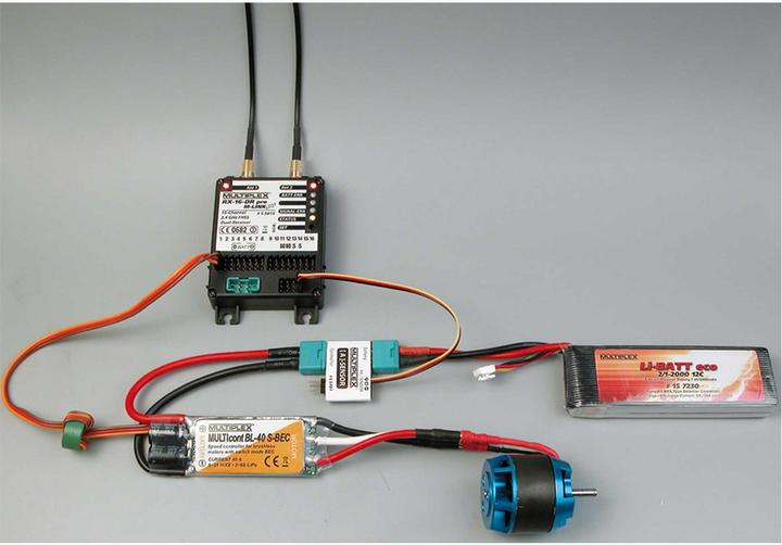 Immagine prodotto Multiplex Sensore di corrente di telemetria 35 A (M6) per ricevitore M-LINK