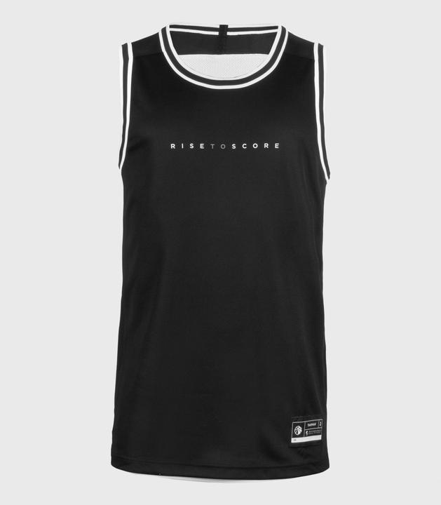 Produktbild Tarmak Damen/Herren Basketball Trikot ärmellos - T500 schwarz/weiss (3XL)