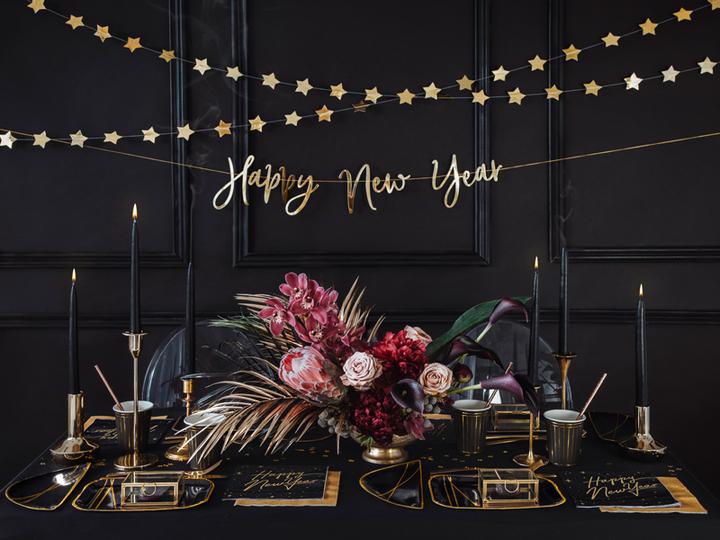 Immagine prodotto Partydeco Ghirlanda di stelle d'oro (3,6 m)
