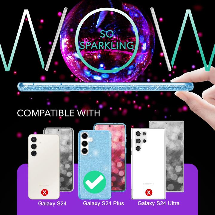 Produktbild Nalia Glitzer Hybrid Hülle (Samsung Galaxy S24+)