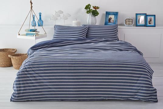 Immagine prodotto Living Home Maglia melange double face (Set di biancheria da letto, 200 x 210 cm, 65 x 65 cm)