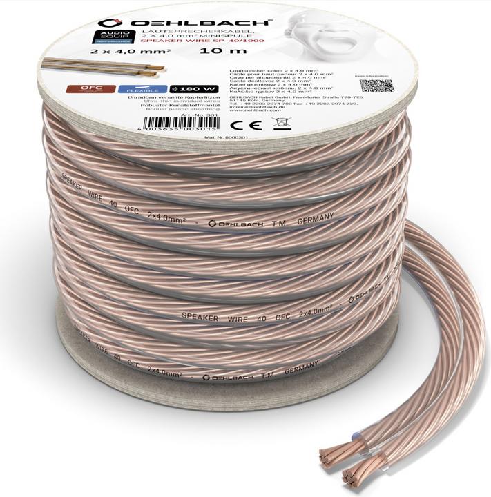 Image du produit Oehlbach Fil d'enceinte SP40 (30 m, 4 mm²² mm)