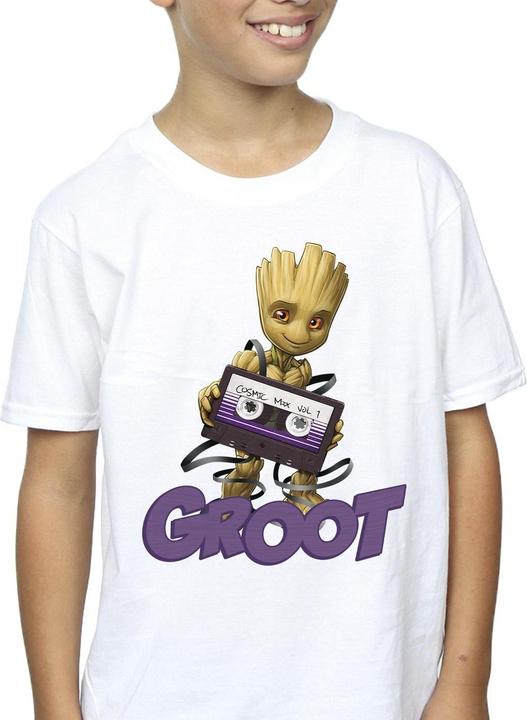 Actual product image Guardians of the Galaxy Boys Groot Casette T-Shirt (104)
