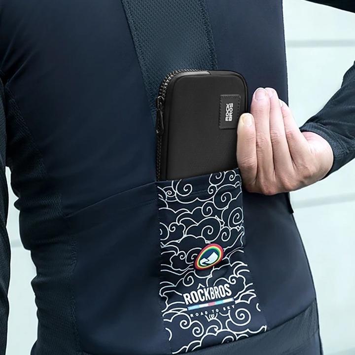 Produktbild Rockbros bicycle bag 30990043003 for phone, keys, wallet 0.15 l - black (0.15 l, Gepäckträgertasche)