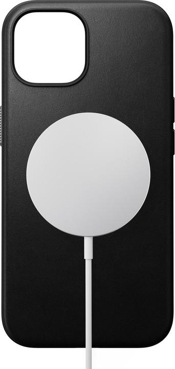 Actual product image Nomad Back Cover Modern Leather iPhone 15 Black (Apple iPhone 15)